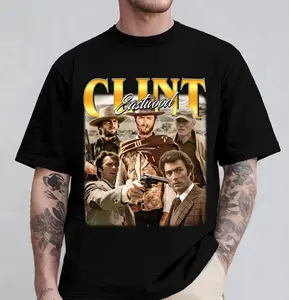Retro Clint Eastwood Shirt,  Movie Trending Unisex T shirt, Funny Gift T-shirt