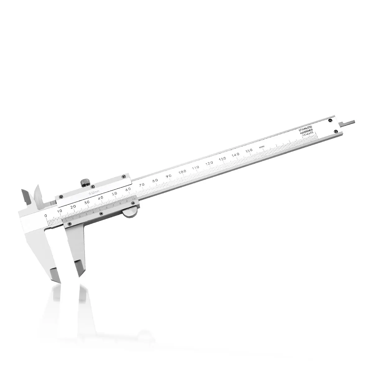 SHUNCE Stainless Steel Vernier Calipers, 0-6 in/150mm Precision Measuring Tool with 0.02mm Graduation & Fine Adjustment Wheel, for Mechanics, Metalworking, Mechanic Life, 0-6 Inch/150Mm