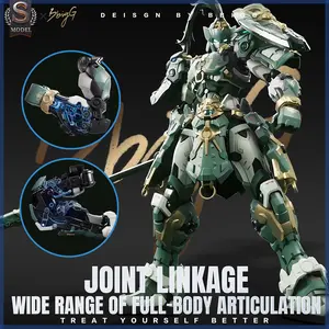 Luxury Edition 1/100 Sci-Fi Mecha Collectible Model Kit, 21cm High-Action Cyberpunk Assembly Set, Precision Mechanical Linkage, Articulation, Alloy Inner Frame, Precision Engineering