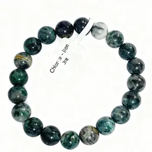 【Chlorite】Chlorite Iron Ore Green Bracelet Gift for Adults Simple  Meaningful Natural Beauty Jewelry