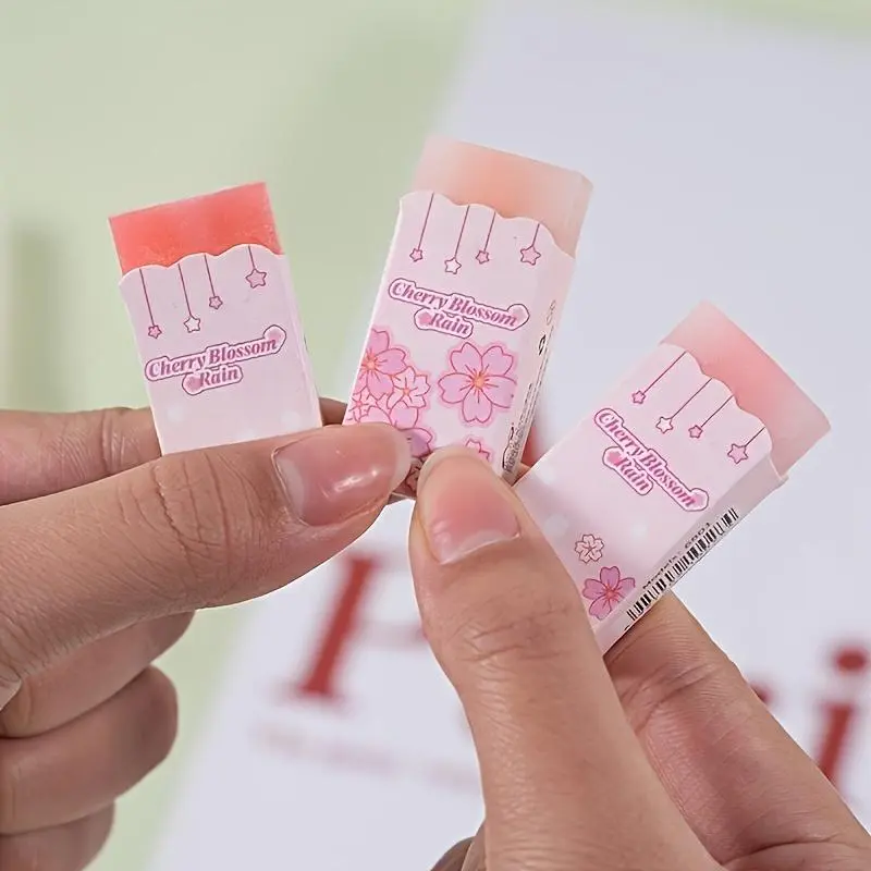 Sakura Transparent Cuttable Eraser, 3/6 Counts Creative Multi-purpose Eraser, Writing & Correction Tool for Home School Office Dormitory