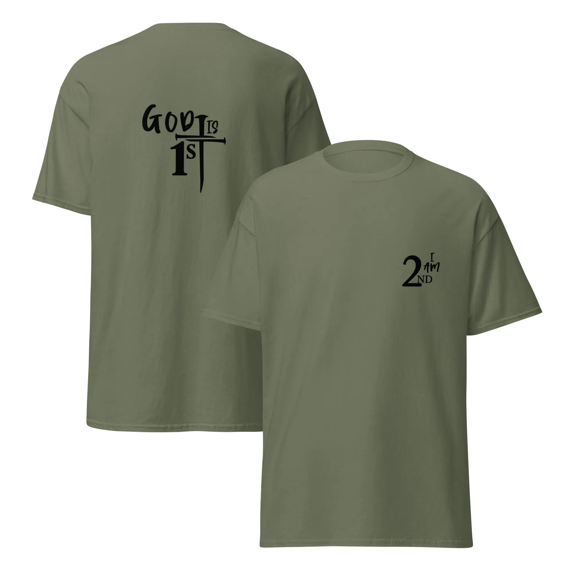 I am 2nd, God is 1st - Gildan Unisex classic tee - ST