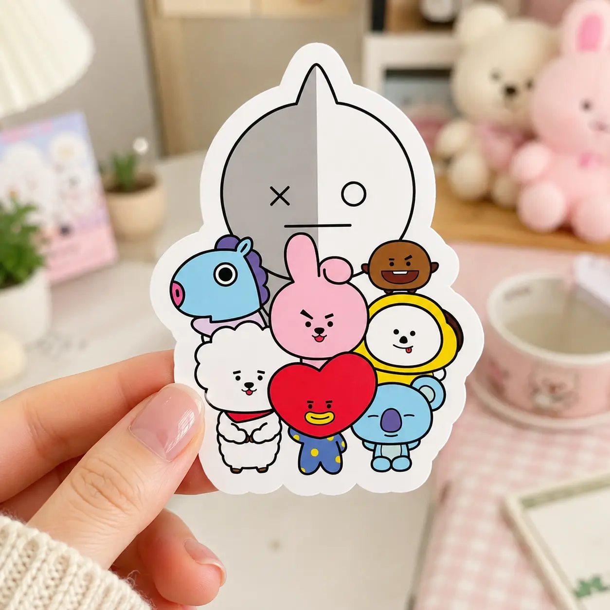 Bt 21 All Character Army Love Sticker