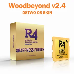 Woodbeyond V2.4 R4 Flash Card System 2024 New Flash Card 64GB Gold-Future for DS with & USB Reader