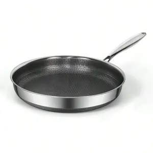 Stainless Steel Pan, Nonstick Frying Pans  Induction Cooktops are Suitable Heat Resistant to 700°F