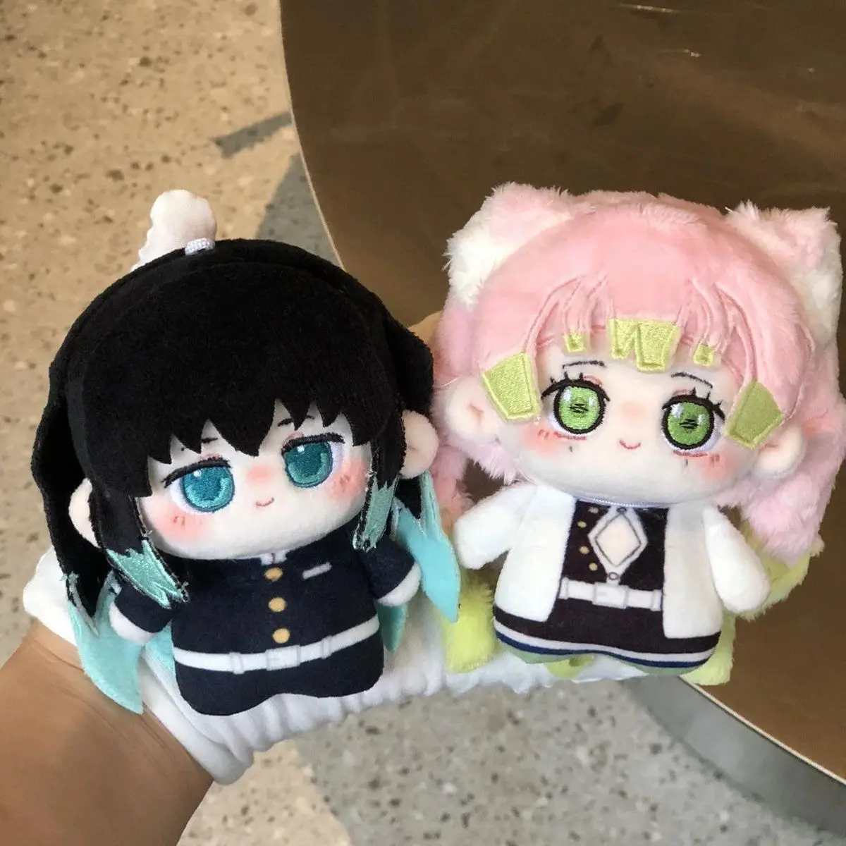 Demon Slayer Attribute Fabric Body Plush Doll Keychain Pendant - 10cm NuNu Design, Featuring Kanroji Mitsuri, Tokito Muichiro, Kocho Shinobu, Ideal for Anime Fans, Cute, As Picture