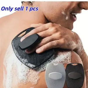Soft Silicone Body Scrub, Cleansing and Exfoliating Body Scrub with Ergonomic Non-Slip Handle, Suitable for Bathing and Face Washing, Unisex, Exfoliating Bath Tool, Exfoliating Shower Scrubber, Exfoliating Back Scrubber