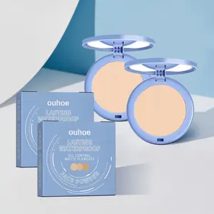 Long Lasting Pressed Powder, 1 Counts/set Oil Control Makeup Setting Powder, Smooths Skin & Completes Makeup, Suitable for All Skins,  Blurring Setting Powder
