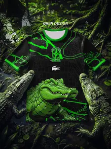 Brazil National Team Neymar Jr #10 Macaw Tropical Jungle Print Soccer Jersey Yellow Green Breathable Quick Dry Mesh Short Sleeve for Brazil Fans, Neymar Supporters & South American Soccer Enthusiasts