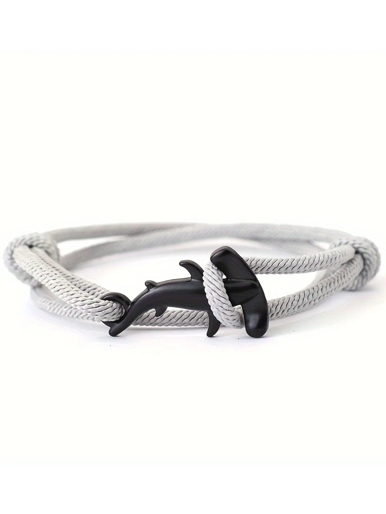 Shark Design Braided Bracelet, Adjustable Bracelets for Men & Women, Fashion Jewelry for Party, Daily Clothing Decor, Trendy Exquisite Jewelry for Gift, Trendy Fashionable Accessories, Adjustable Strap Bracelets