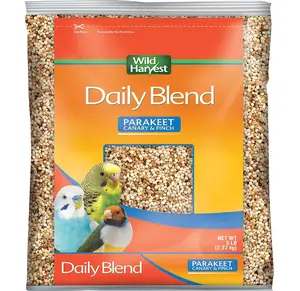 Wild Harvest Daily Blend Nutrition Diet Parakeet, Canary And Finch, Bird Food, 5 Pounds