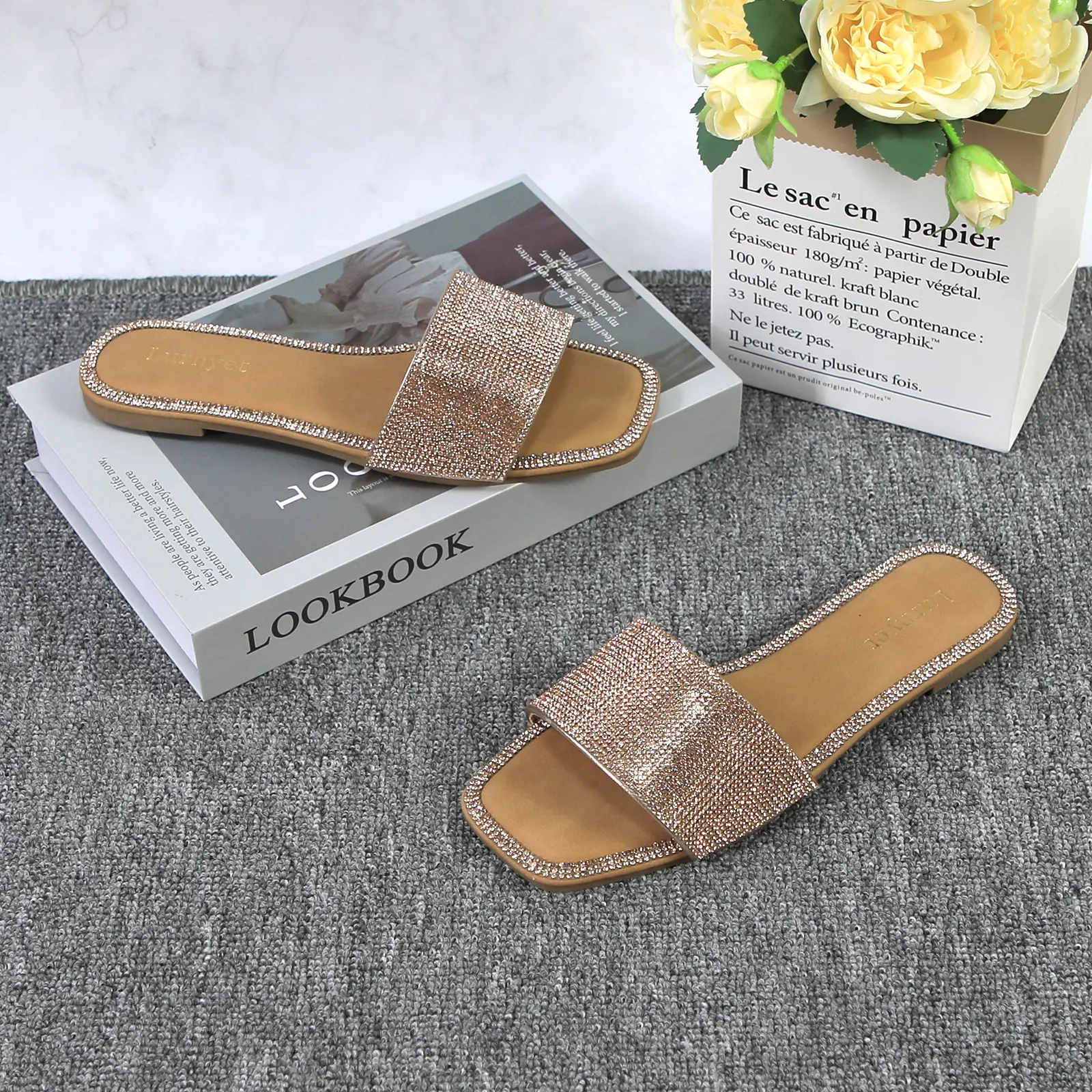 Women's Fashion Slippers Sparkly Glitter Shiny Rhinestone Slide Square Open Toe Flat Sandals Fancy Footwear Slip-on Summer Casual Dress Shoes for Wedding Party Daily Wear - TikTok Shop Women's Fashion Slippers Sparkly Glitter Shiny Rhinestone Slide Square Open Toe Flat Sandals Fancy Footwear Slip-on Summer Casual Dress Shoes for Wedding Party Daily Wear - TikTok Shop