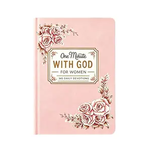 One Minute with God for WoMen, 365 Days Devotional Journal, Portable Daily Reflections NoteBook, Perfect Gift for Holidays Birthdays Christmas New Year, Self Improvement Journal