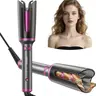 Automatic spiral curling iron with negative ions, long-lasting styling, lazy perm, big curls, large waves, does not damage hair, perfect gift, Smooth mini curler, automatic rotating hair styling suit for ideal gift selection.