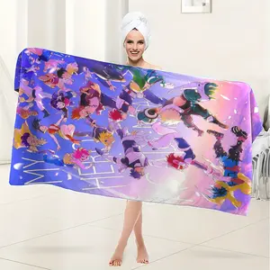 My Hero Academia Microfiber Bath Towel, Quick-Dry Lightweight Soft, Ideal for Bathroom, Swimming, Camping, Fitness, Travel, Yoga, Beach Towel