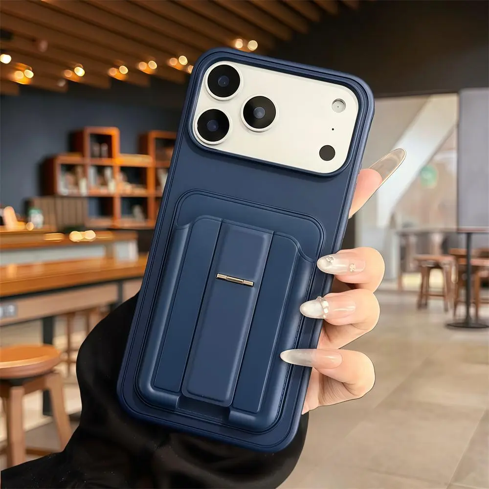High Quality Pivot Bracket Card Pack Smartphone Case for iPhone 17 Pro Max, 16 Pro Max - Anti-Drop, Lens Protection Hard Casing, Handheld Devices Accessories,back to school,back to school haul