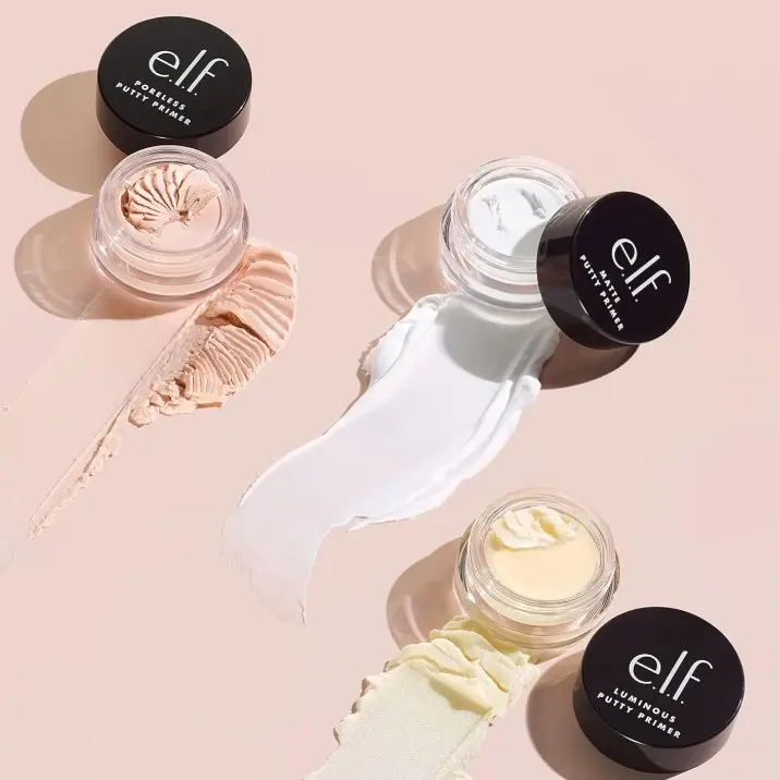 e.l.f. Putty Primer Trio, Hydrating Cream for Makeup Prep with Hyaluronic Acid & Squalane, Poreless, Luminous & Matte Finishes, Vegan, Travel Size, Hydrate, Youth, Flawless Base, Cruelty Free, Moisturizing Makeup Base And Primers, Pore Minimizing Makeup B