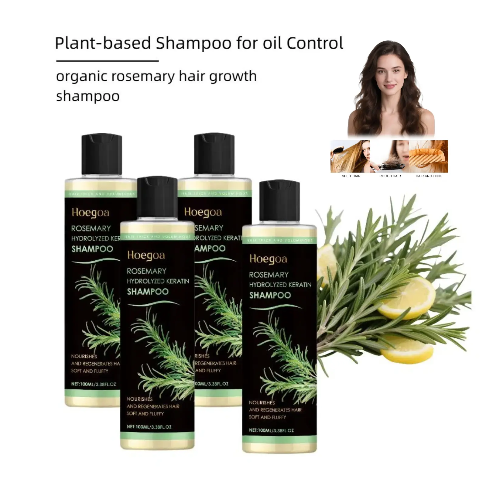 organic rosemary hair growth shampoo | natural rosemary | Plant-based Shampoo for Oil Control | Nourishment | Moisturization| Repair | Haircare rosmary | sampo o，nourish，adios frizz，shanpoo Conditioning Hydrate Shine Nourishing | hair growth products