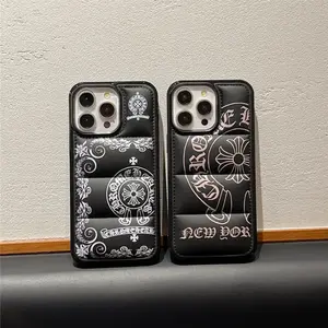 Chrome Heart Fashion Dark Aesthetic Cross Phone Case Soft TPU Protective Cover For iPhone 11 12 13 14 15 16 17 Pro Max