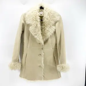Cache faux suede faux fur lined penny lane coat bohemian western almost famous