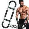 2026 Pro Arm Exerciser Twister & Chest Muscle Trainer for Men - Detachable Stainless Steel Adjustable Hand Strengthener, Portable Blue Anti-Slip Grip Home Workout Equipment with Full-Body Engagement, 8-Muscle Burn, Fits in Backpacks for Beginners