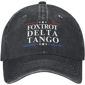 Foxtrot Delta Tango Hats Fdt Washed Baseball Cap