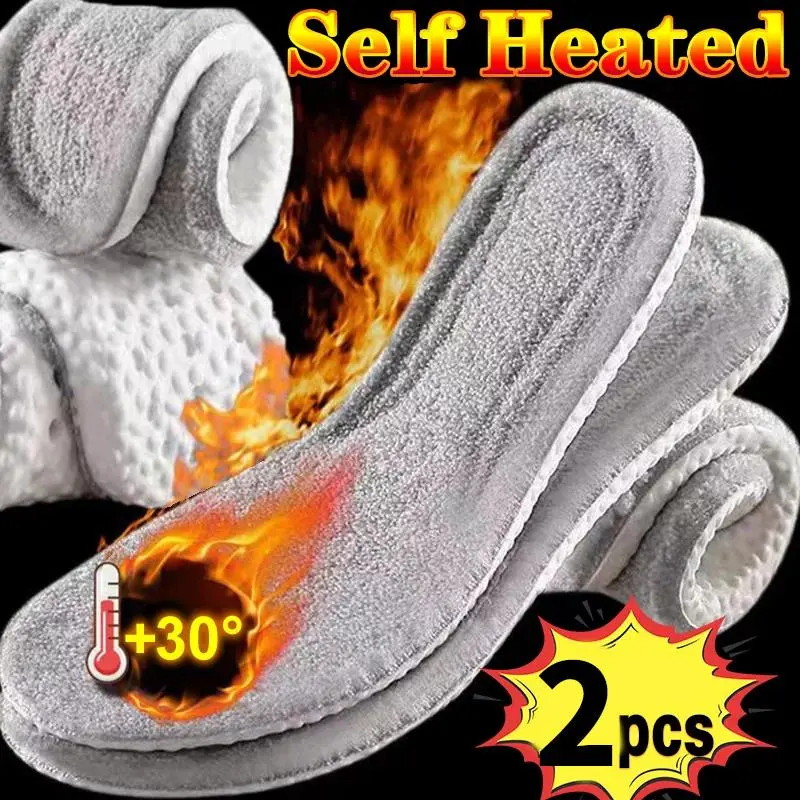 Women's Deodorant Cashmere Insoles - Thermal Warm, Soft Cut-to-Fit Pad with Sides, Athletic Footwear Inserts for Winter Boots (as shown in the picture)