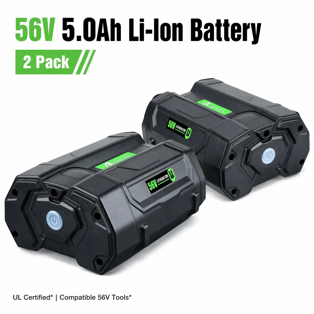 2-pack EGO Power+ 56V Battery 5000mAh 5.0Ah Lithium-ion Replacement for BA1400T BA2800T BA4200T BA5600T, Compatible with EGO 56V Tools Charger