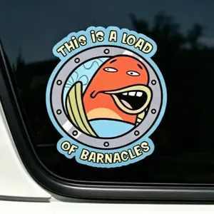 Cartoon stickers Wall, Window, Vehicle, Weather Resistant, Viral Vehicle Exterior Decoration for Bumper, Laptop, Toolbox, Tumbler