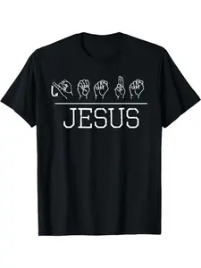 Deaf Christian Faith Name of Jesus ASL Sign Language Shirt T-Shirt