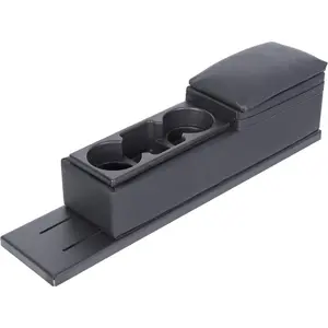 Center Mini Cup Holder Console Compatible with 2006-2022 Dodge Charger Police with Upholstered Black