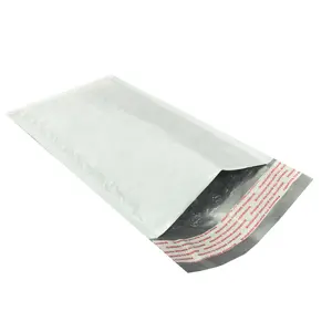 UOFFICE White Heavy Duty Poly Bubble Mailer Bags 4" x 8" #000 Self-Sealing Envelopes - Pack of 100