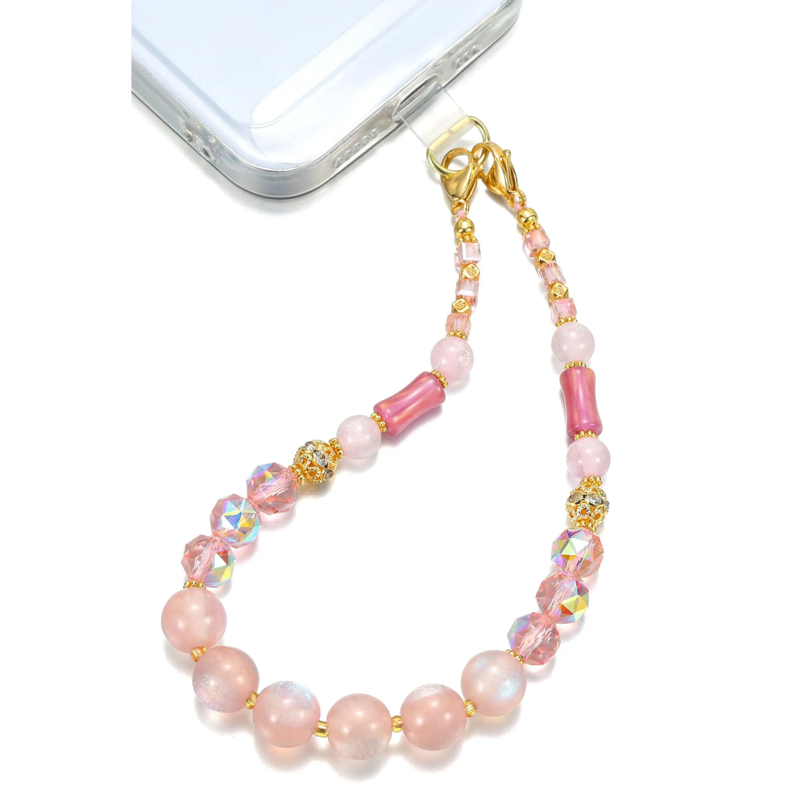 TRBR UV Color-Changing Phone Charm Wrist Strap, Magic Glow Lanyard Chain, Bracelet Strap Compatible with iPhone & Most Cases