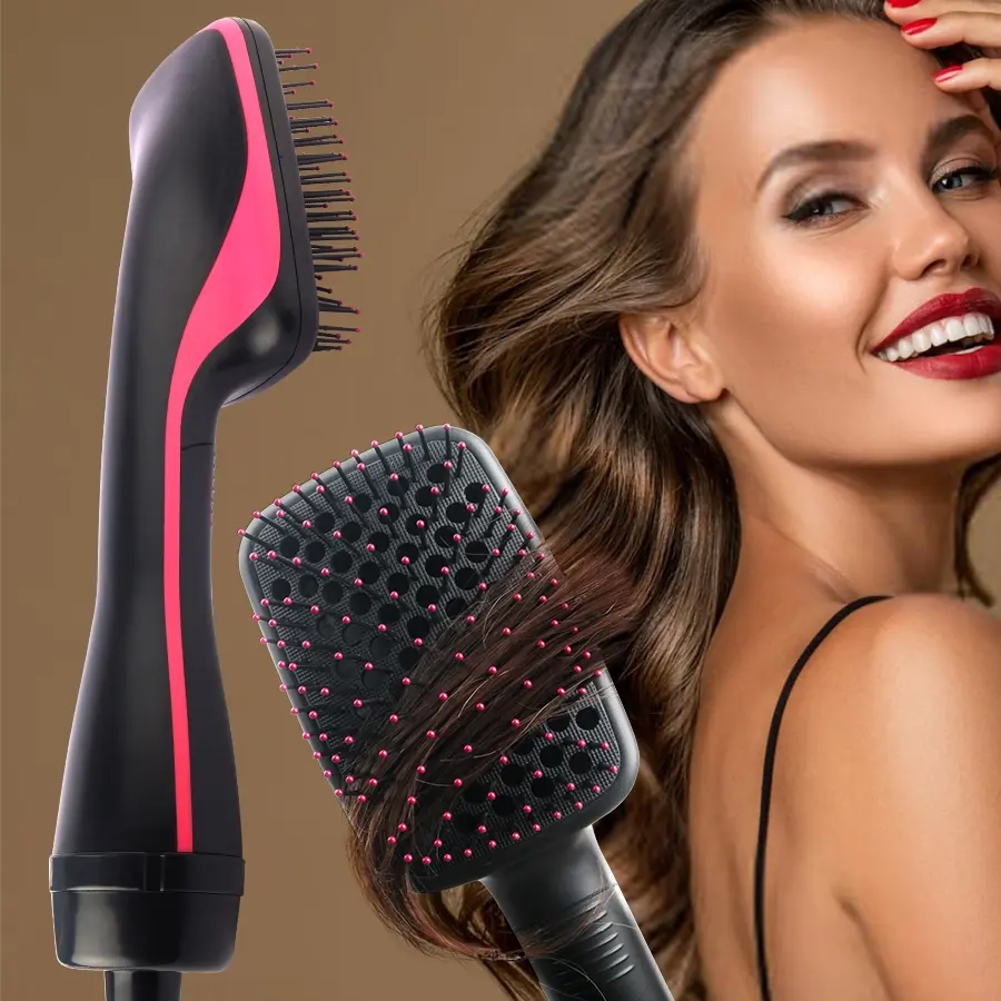 3 in 1 Hair Dryer Brush, Thermal Brush, Hair Straightening Comb, Hair Curler Comb for Women, Multifunctional Blow Dryer Brush for Home & Salon Use, Multifunctional Styler, Styling Hair Tools, Hair Dryer Straightener