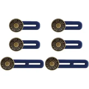 6 count Pants Extender Button, Waistband Extender Buttons for Men and Women, Jeans  Expander Metal Buckle, No Sew  Buckle Expander for Jeans Pants