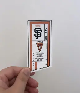 San Francisco Muni Transfer Sticker | Vintage Inspired Transit Art | Vinyl Sticker for Laptops, Water Bottles, and More!