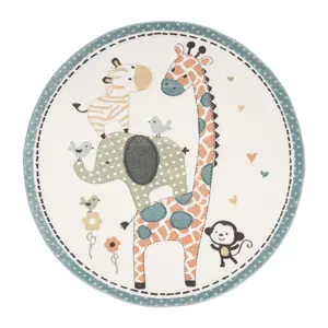 Carousel Kids 120 Collection 5'-3" X 5'-3" Round Rug