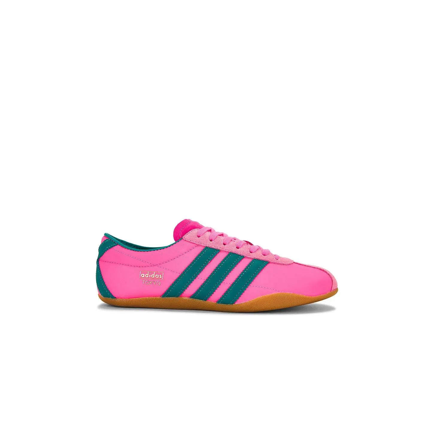 adidas Originals Tokyo Sneaker in Lucid Pink, Power Green & Gold Metallic