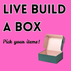 Live Build a Box 3D items, flexis and keychains!