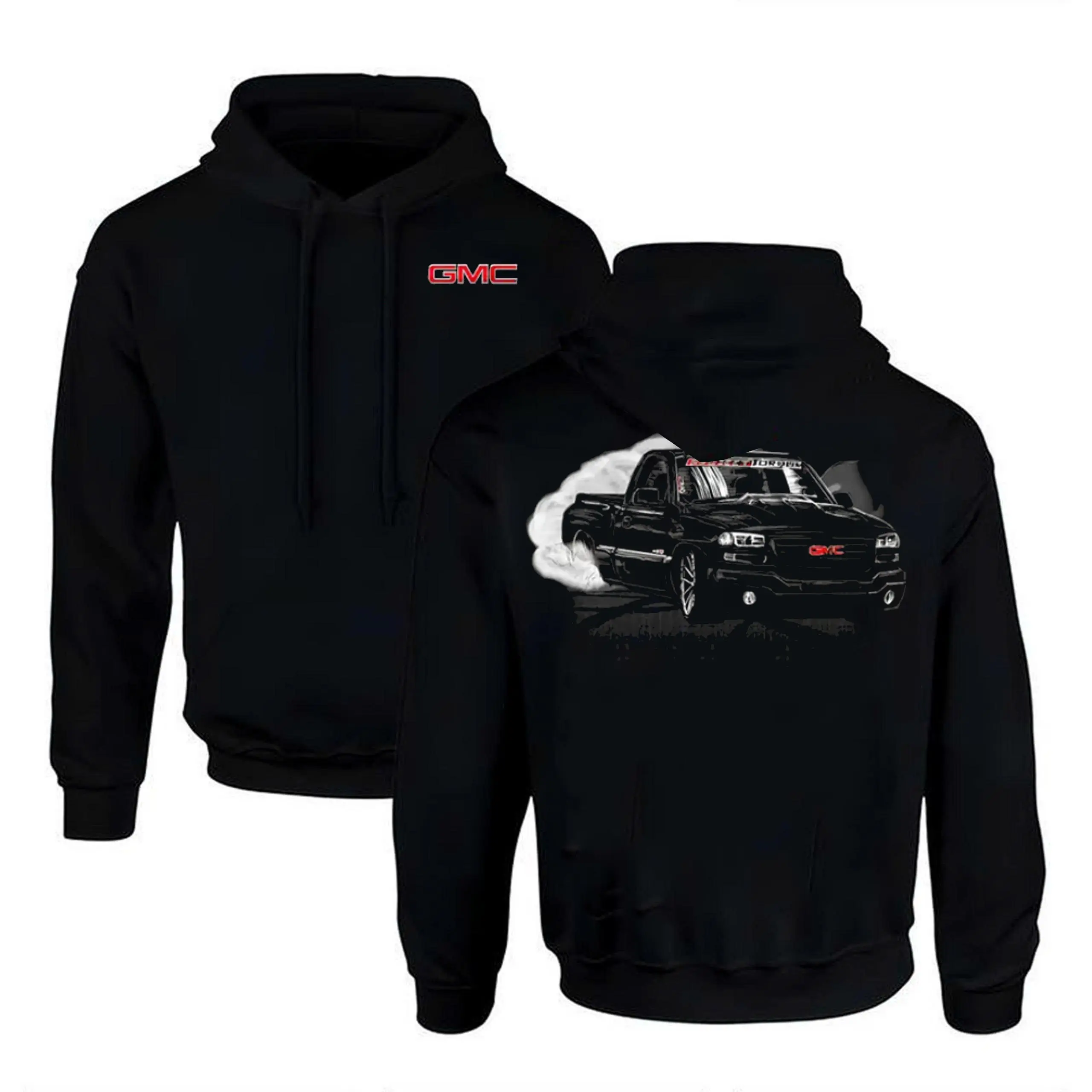 GMC Truck T-Shirt/Hoodie – Burnout Street Racing Graphic Tee, Men’s Cotton Casual Unisex Shirt, Made in USA, Perfect Gift for Car Enthusiasts, Gift For Men, Top Menswear