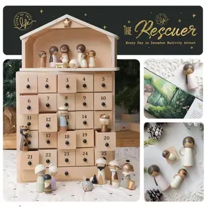 Rescuer Nativity Advent Set Christmas Decoration, Festive Holiday Season Decor, Perfect Gift for Family Celebrations & Home Display