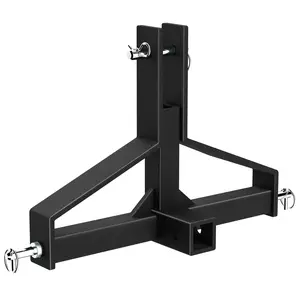 【GARVEE】Heavy Duty 3 Point Quick Hitch Receiver with 2" Receiver, Compatible with Category 1 Tractors, Suitable for Farm Equipment and Subcompact Trailer Hitch Attachments