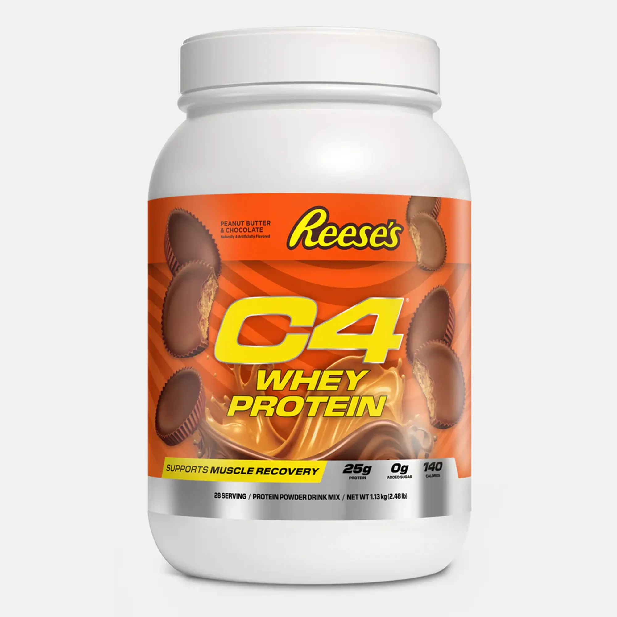 Cellucor C4 Whey Protein Powder - Reese's PB&Chocolate Flavor, 25g US-Made High-Protein Fitness Supplement Stack for Gym Muscle Recovery, 24 Months Shelf Life, Bodybuilding Lifestyle Support