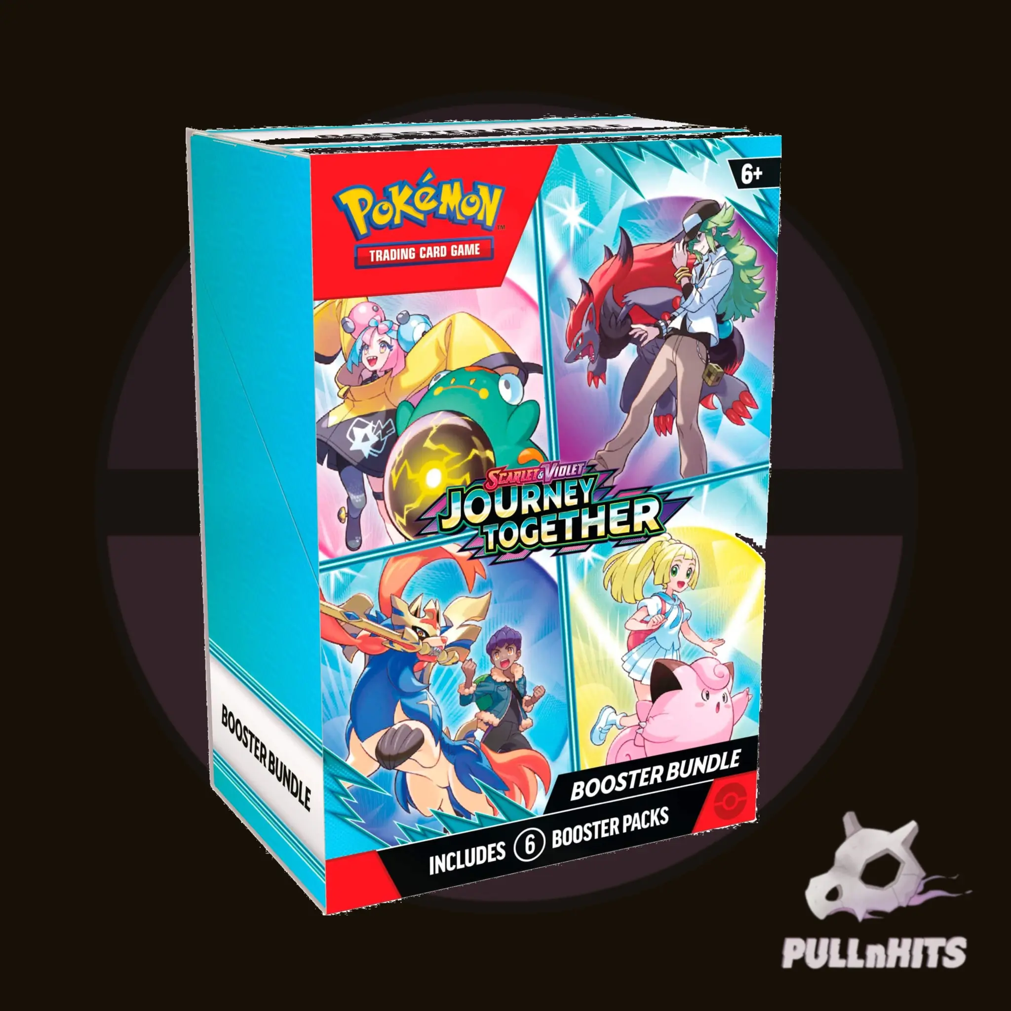 Pokemon Trading Card Game SV Journey Together Booster Bundle - 6 Packs Scarlet & Violet Expansion Includes 6 Booster Packs