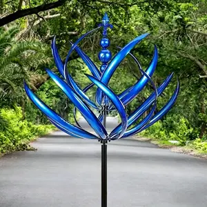 New Metal Rotating Gyroscope Windmill Garden Courtyard Decor, Adjustable Windmill for Outdoor Decoration, Durable Design for Long-Lasting Use, Garden Accessories