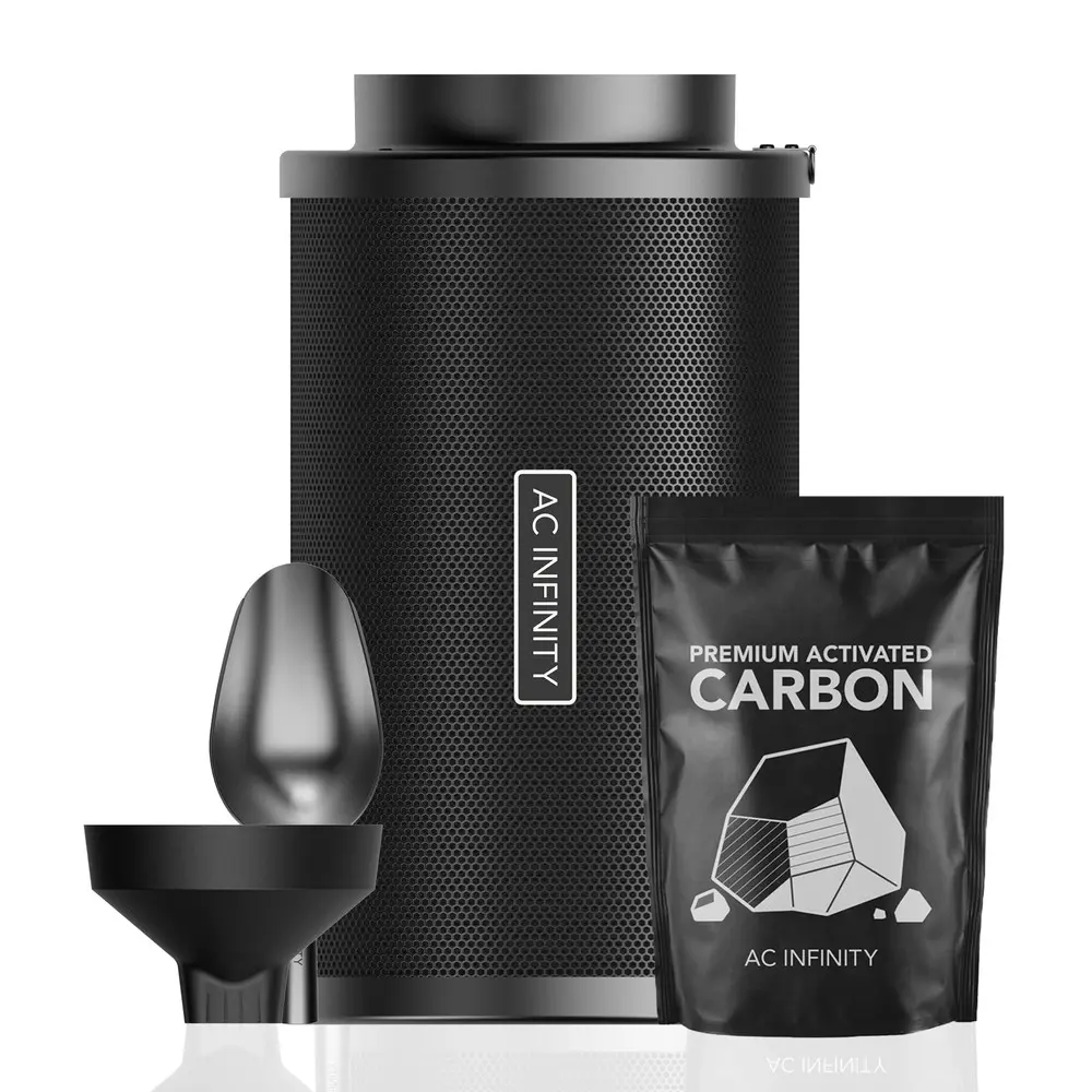 Refillable Carbon Filter Kit 8" with Extra Charcoal Refill