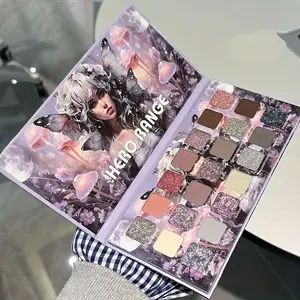 21 Color Eyeshadow Palette, Long Lasting Shimmer Eyeshadow Makeup Palette, High Pigmented Blendable Eyeshadow Powder for All Styles & Occasions, Eye Shadow Palettes Cosmetic, Highly Pigmented Palette