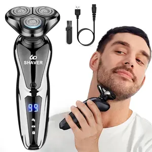 Rechargeable Electric Shaver for Men, Waterproof Wet Dry Cordless Razor, High Performance Quick Charging Valentine's Day Gifts for Him