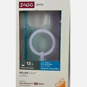 ZAGG Piccadilly Snap Case for iPhone 14 Pro - Aurora Ombre MagSafe Compatible with Drop Protection and Snap Design