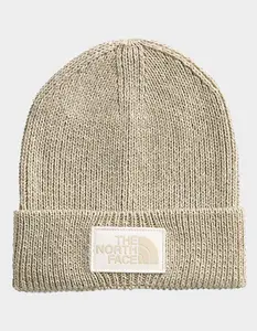 THE NORTH FACE  Mens Logo Box Cuffed Beanie, Natural
